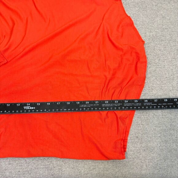 Free People Top L Orange We The Free Hailey Long Sleeve Soft Stretch Relaxed NEW - Picture 10 of 10